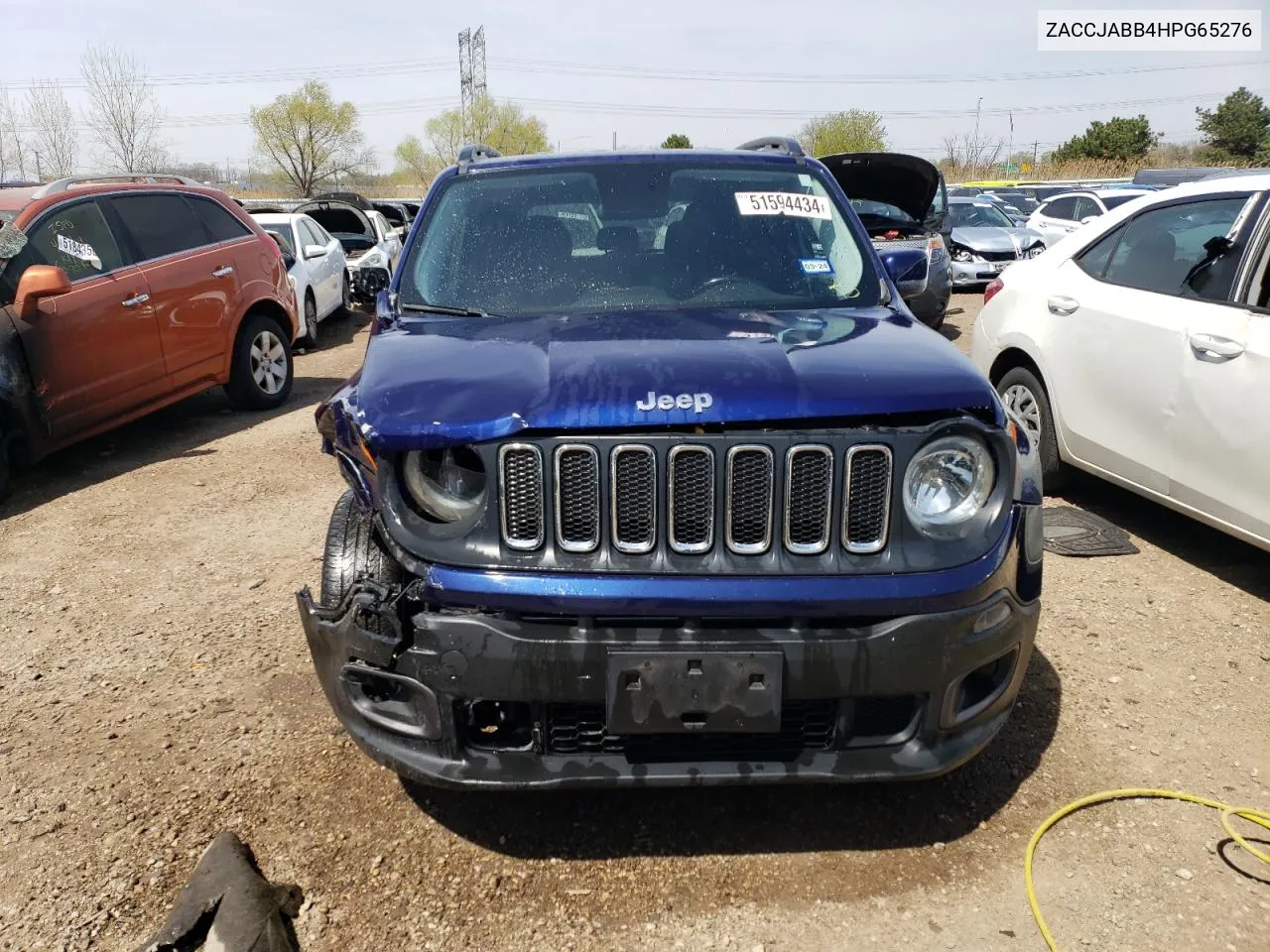 2017 Jeep Renegade Latitude VIN: ZACCJABB4HPG65276 Lot: 51594434