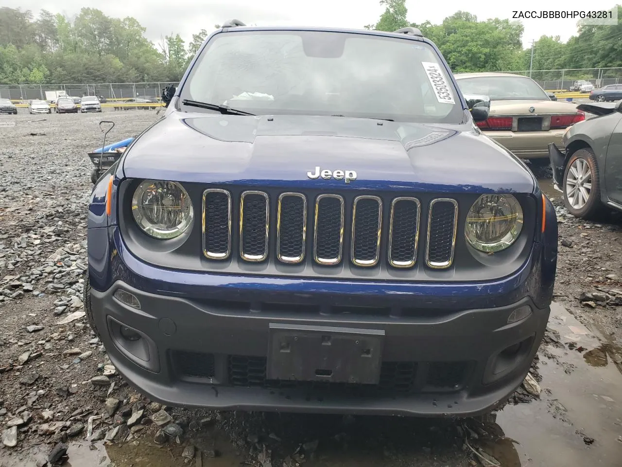 2017 Jeep Renegade Latitude VIN: ZACCJBBB0HPG43281 Lot: 53503324