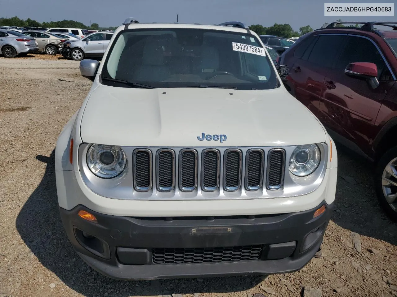 2017 Jeep Renegade Limited VIN: ZACCJADB6HPG40683 Lot: 54397584