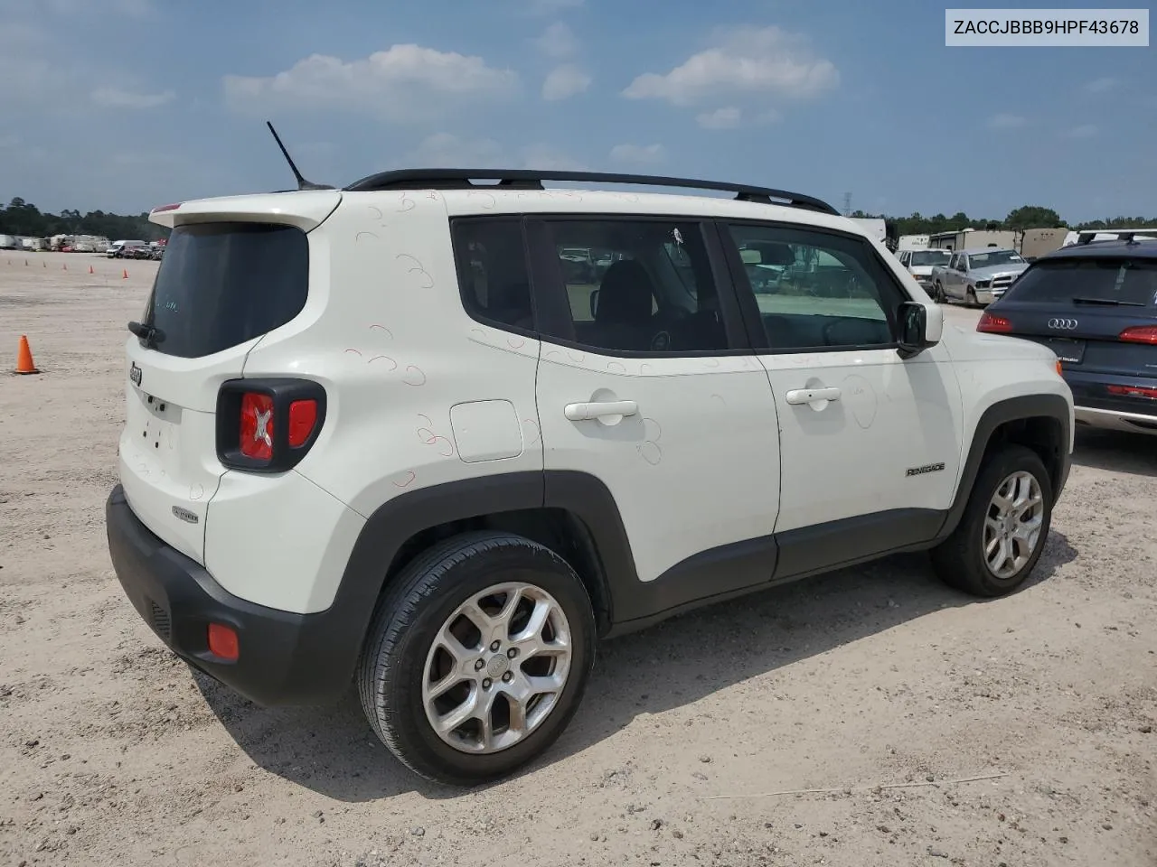 2017 Jeep Renegade Latitude VIN: ZACCJBBB9HPF43678 Lot: 55519074