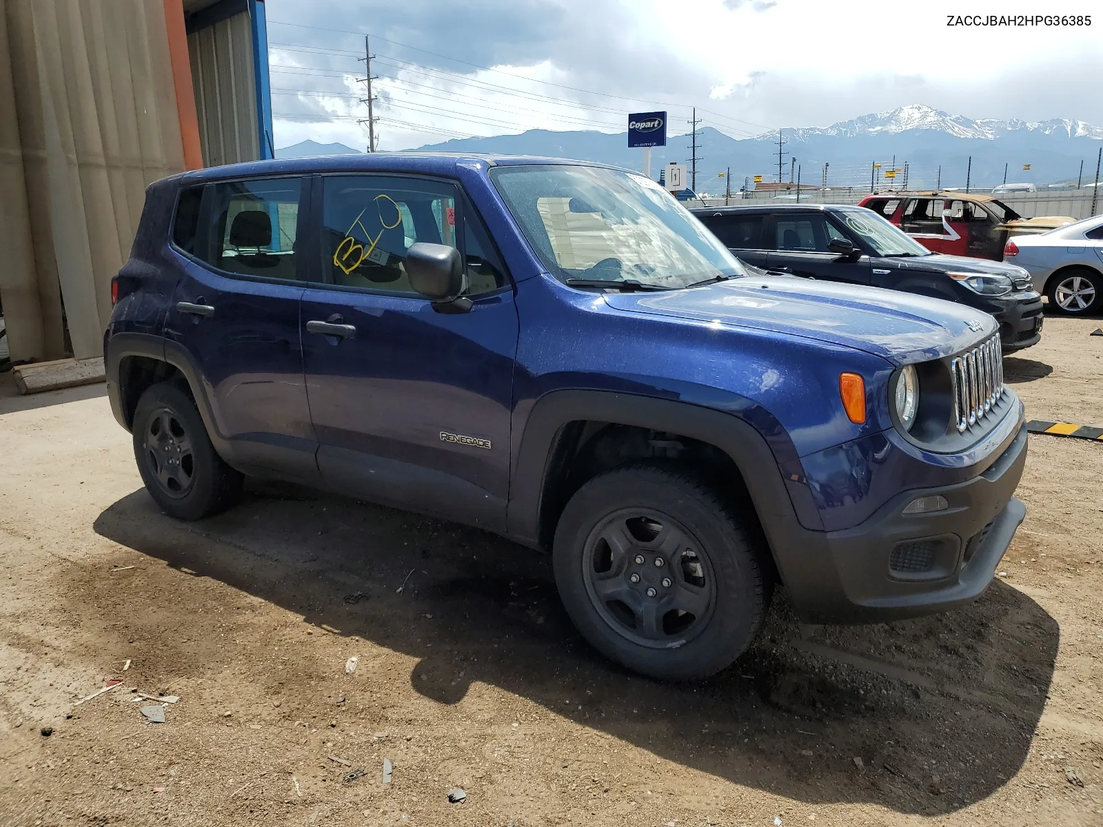 2017 Jeep Renegade Sport VIN: ZACCJBAH2HPG36385 Lot: 57297834