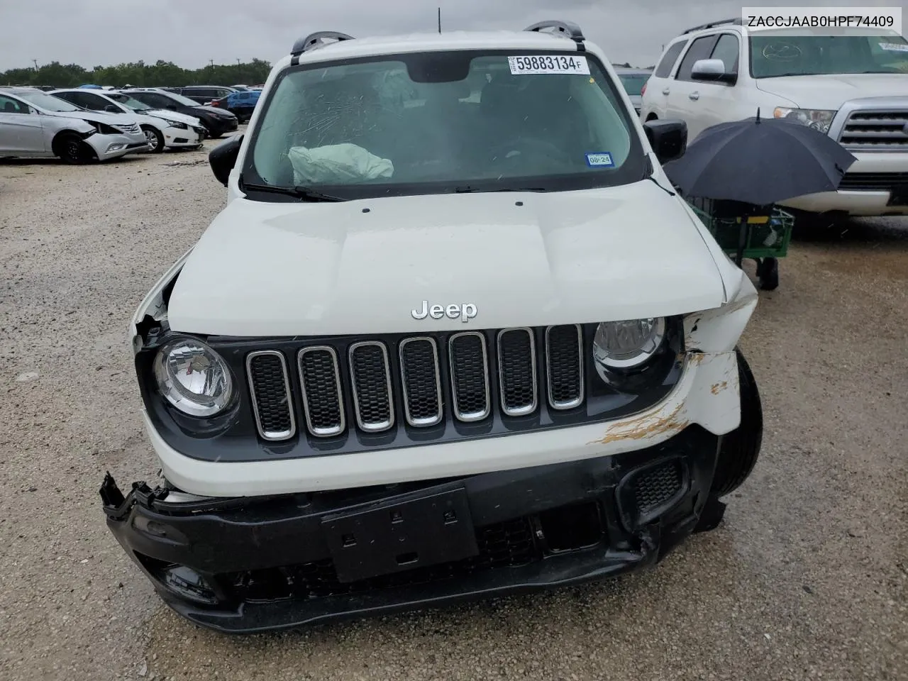 2017 Jeep Renegade Sport VIN: ZACCJAAB0HPF74409 Lot: 59883134