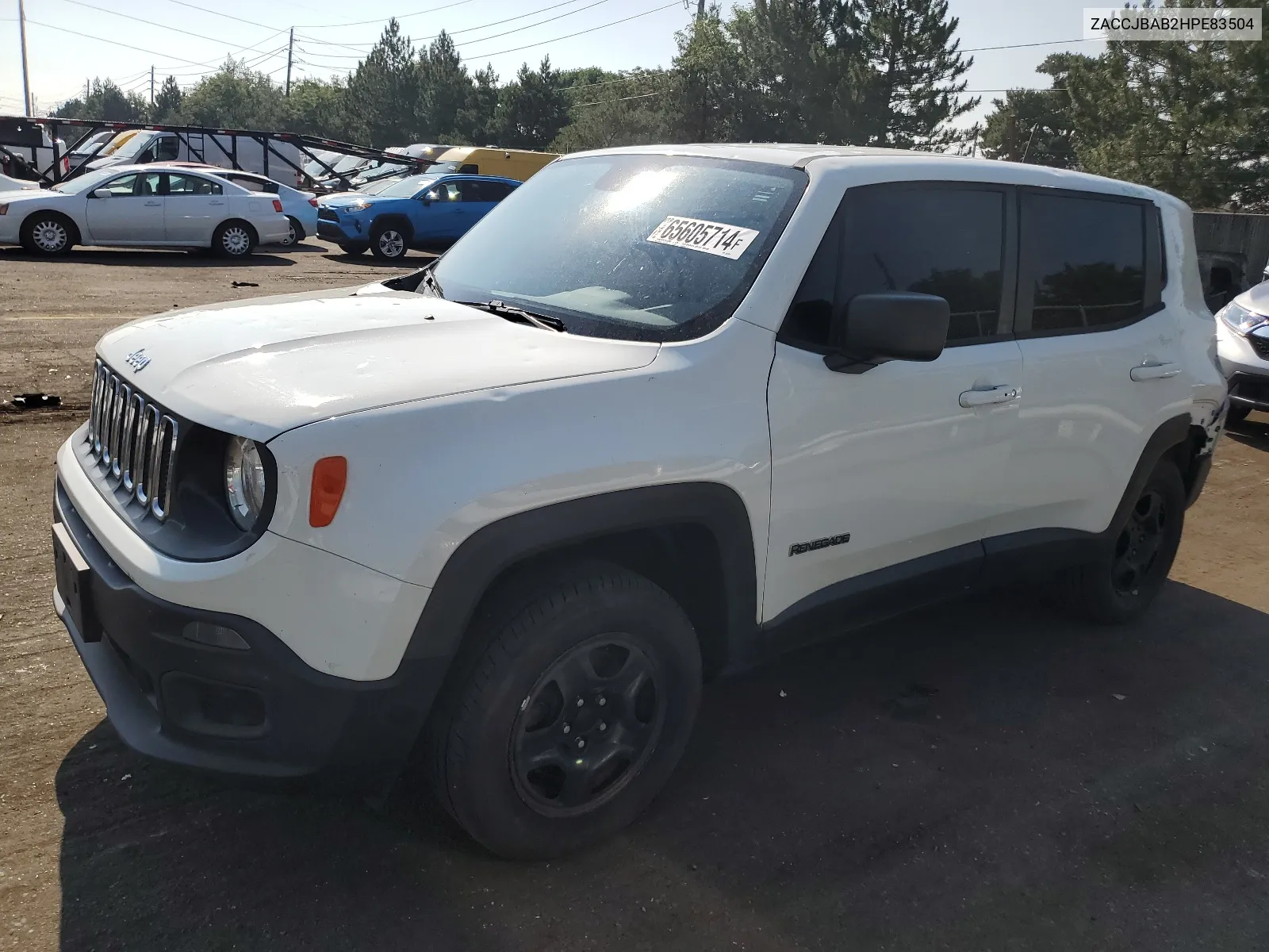 2017 Jeep Renegade Sport VIN: ZACCJBAB2HPE83504 Lot: 65605714