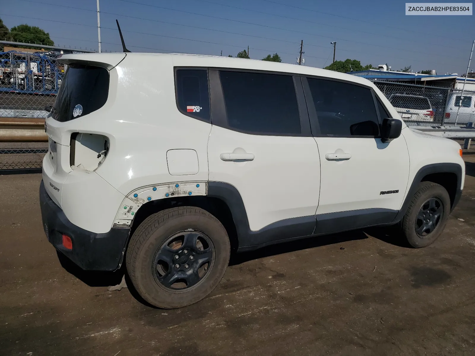 2017 Jeep Renegade Sport VIN: ZACCJBAB2HPE83504 Lot: 65605714