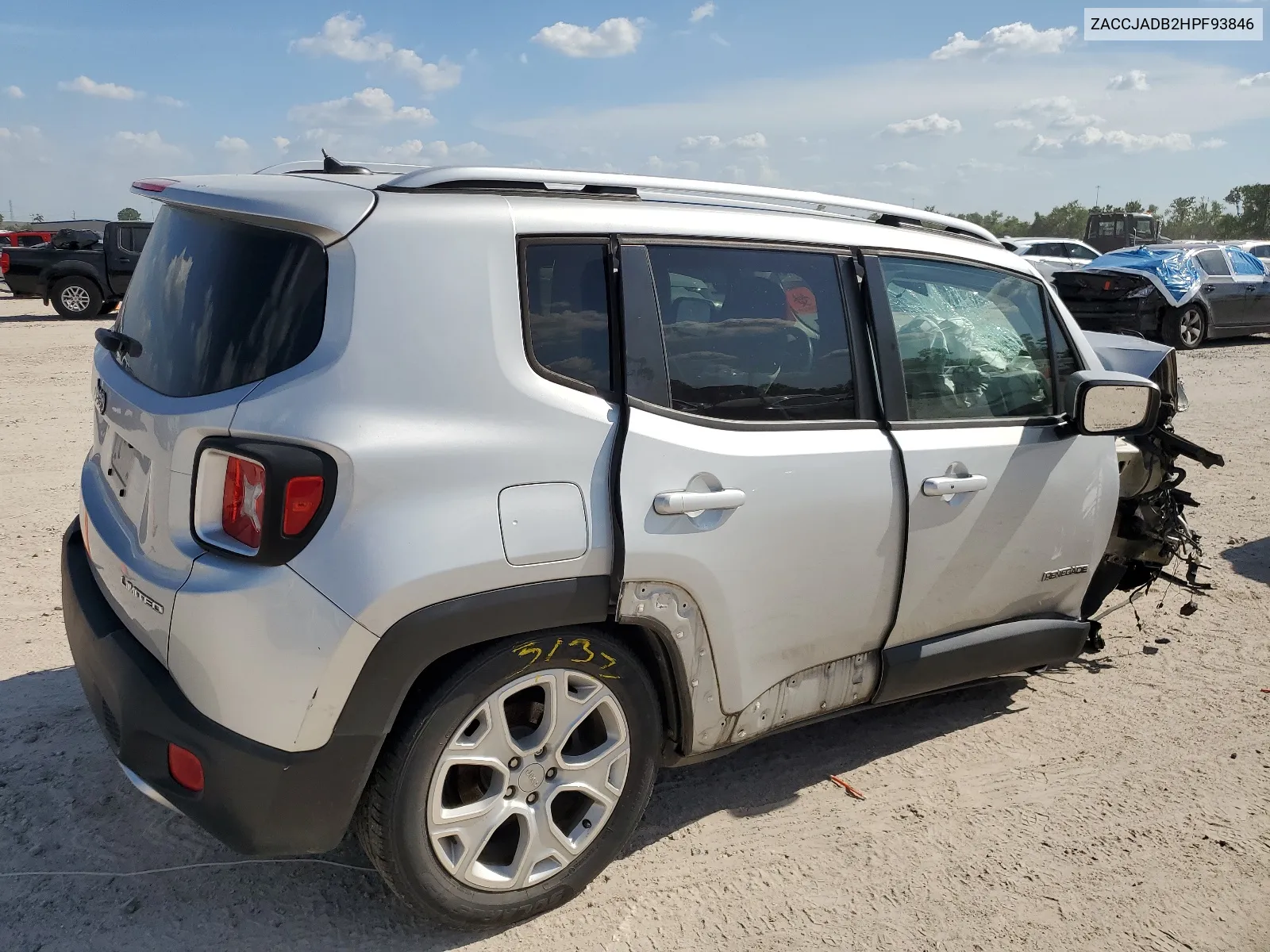 2017 Jeep Renegade Limited VIN: ZACCJADB2HPF93846 Lot: 65842654