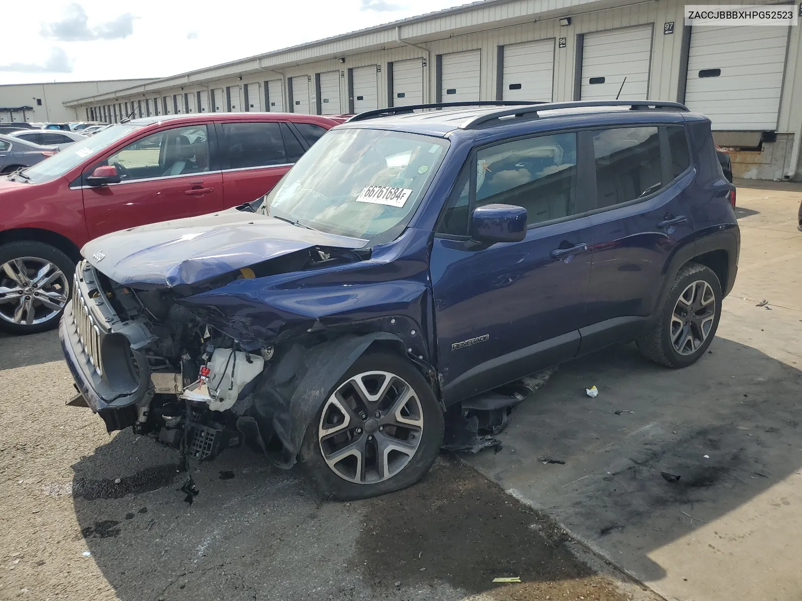 2017 Jeep Renegade Latitude VIN: ZACCJBBBXHPG52523 Lot: 66761684