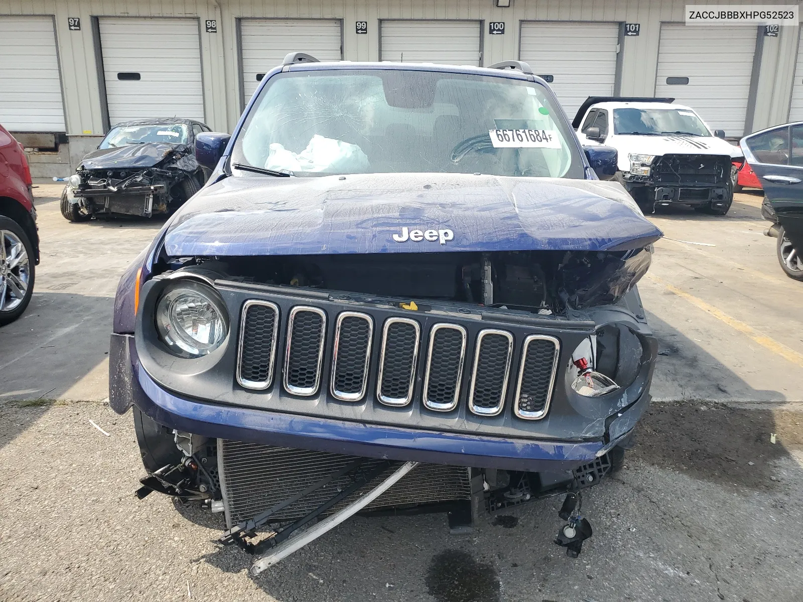 2017 Jeep Renegade Latitude VIN: ZACCJBBBXHPG52523 Lot: 66761684