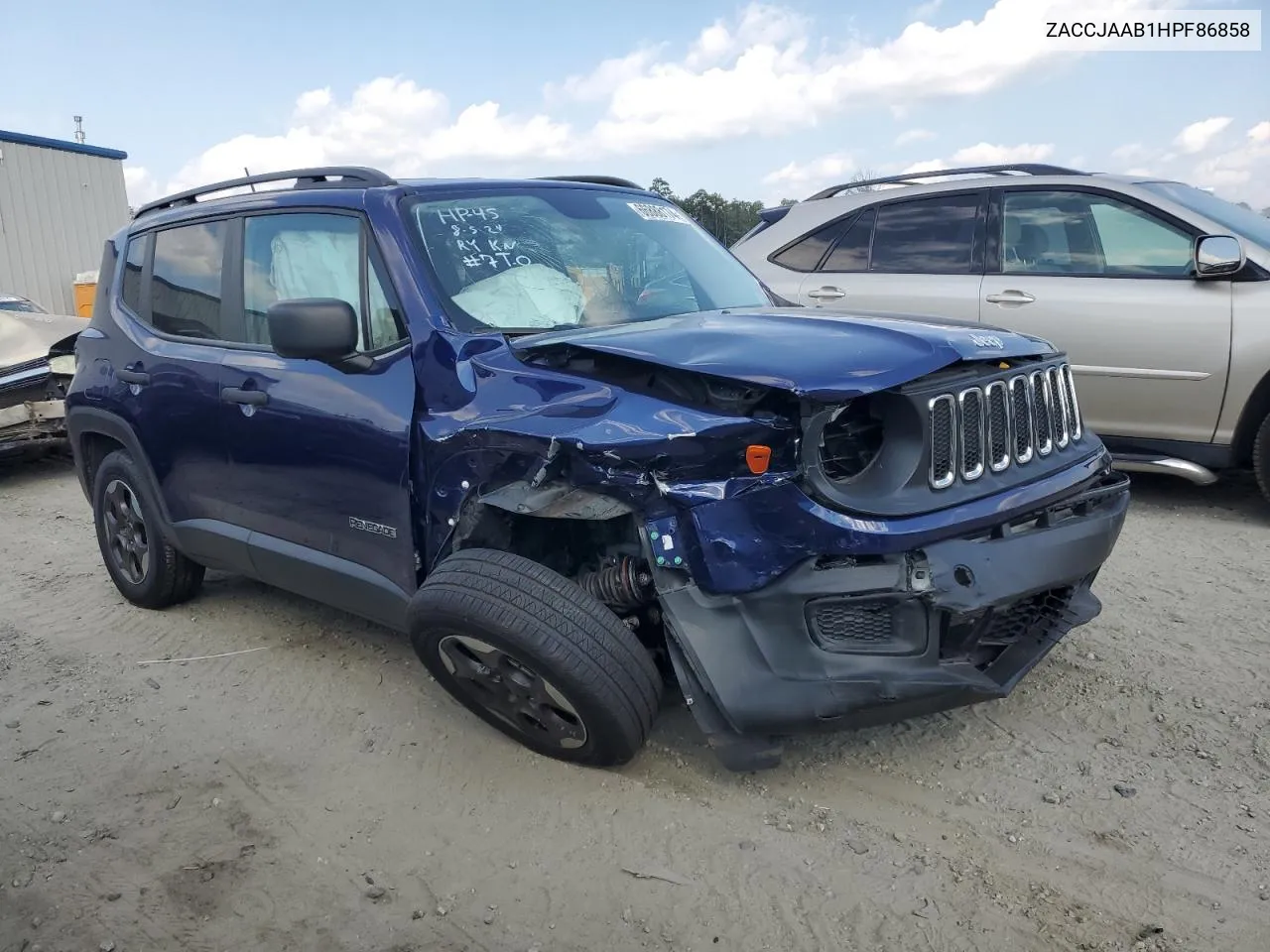 2017 Jeep Renegade Sport VIN: ZACCJAAB1HPF86858 Lot: 66888174