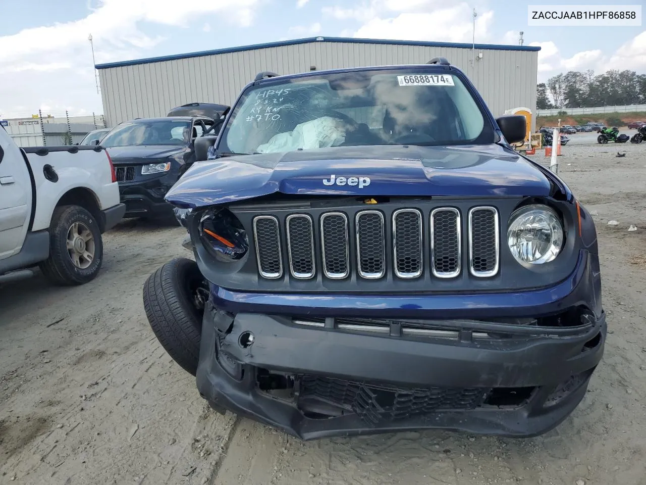 2017 Jeep Renegade Sport VIN: ZACCJAAB1HPF86858 Lot: 66888174