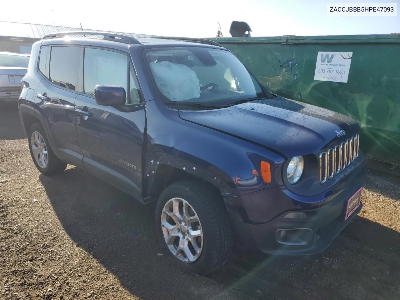 2017 Jeep Renegade Latitude VIN: ZACCJBBB5HPE47093 Lot: 67374634