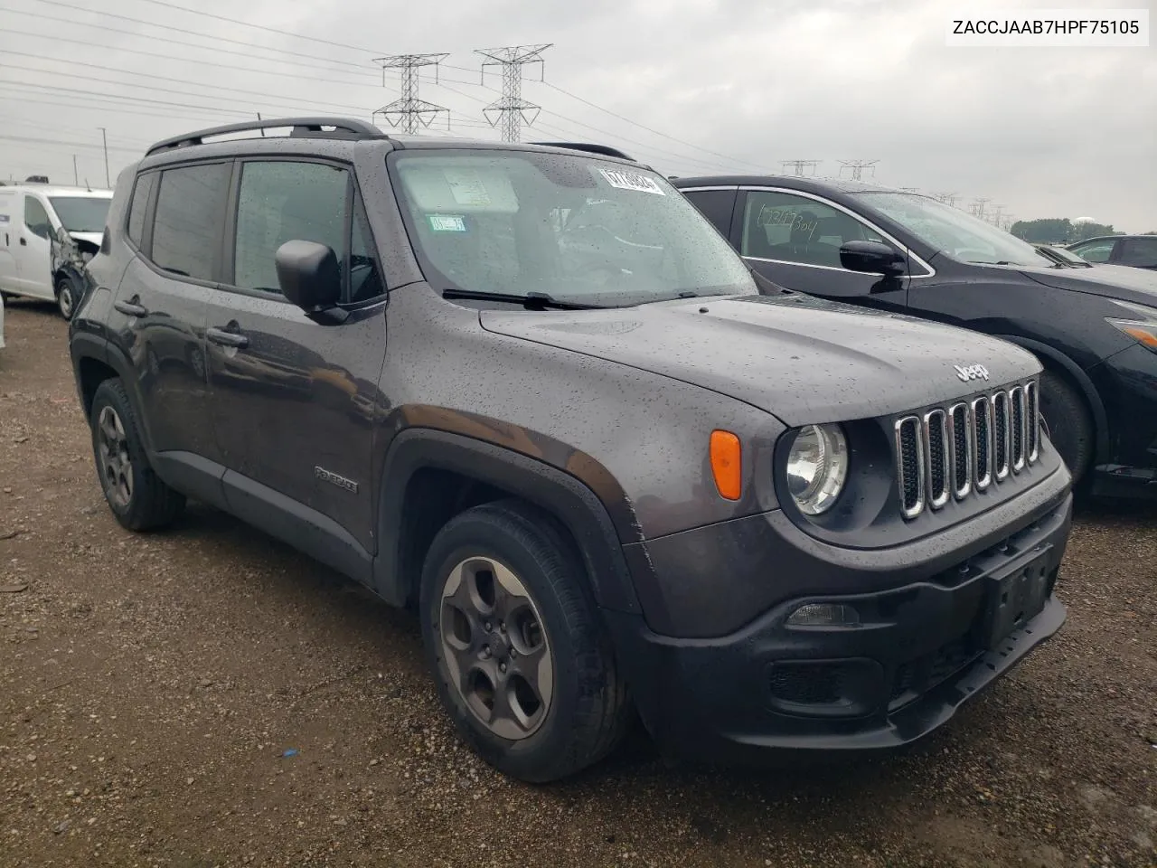 ZACCJAAB7HPF75105 2017 Jeep Renegade Sport