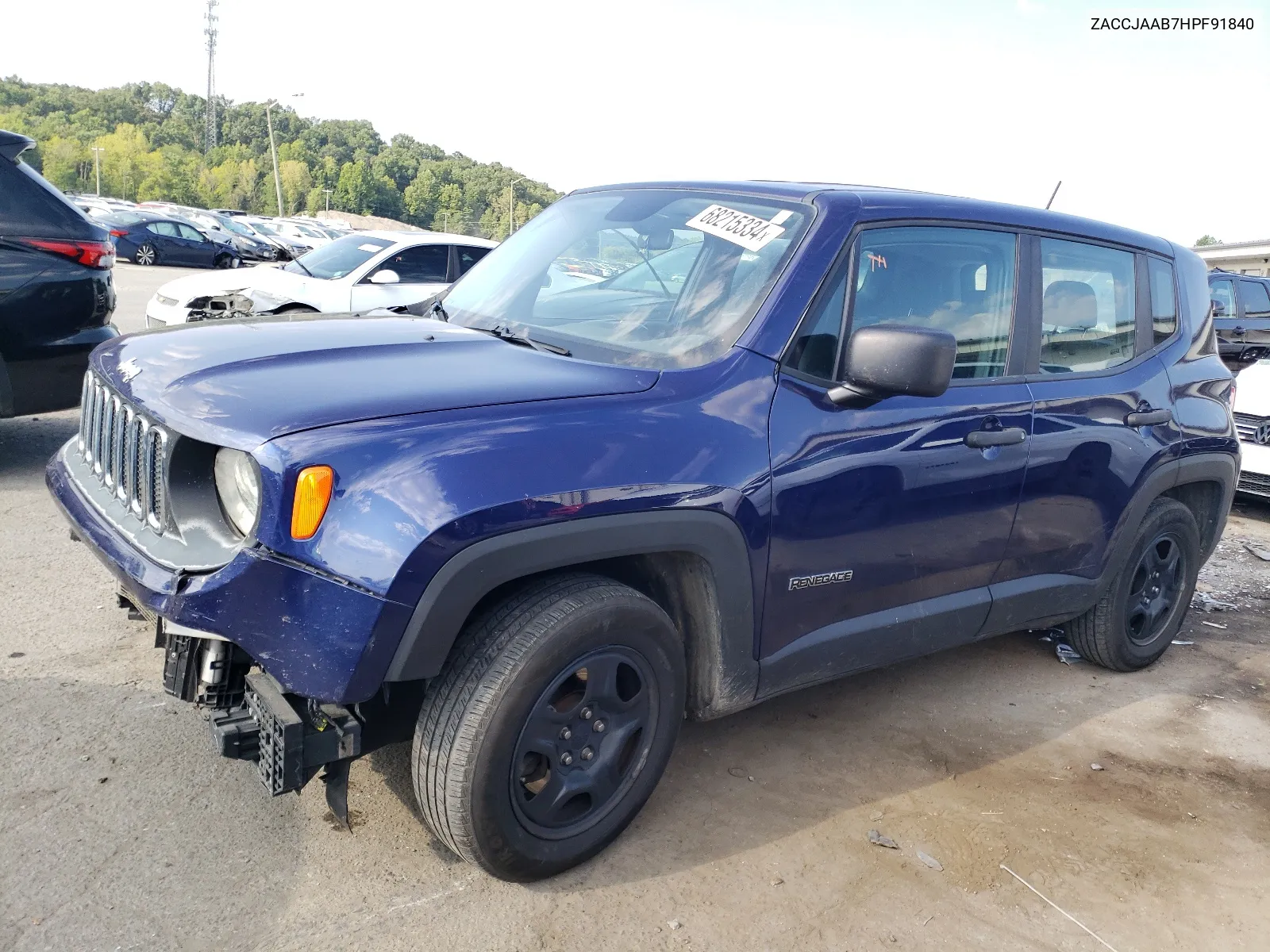 2017 Jeep Renegade Sport VIN: ZACCJAAB7HPF91840 Lot: 68215334