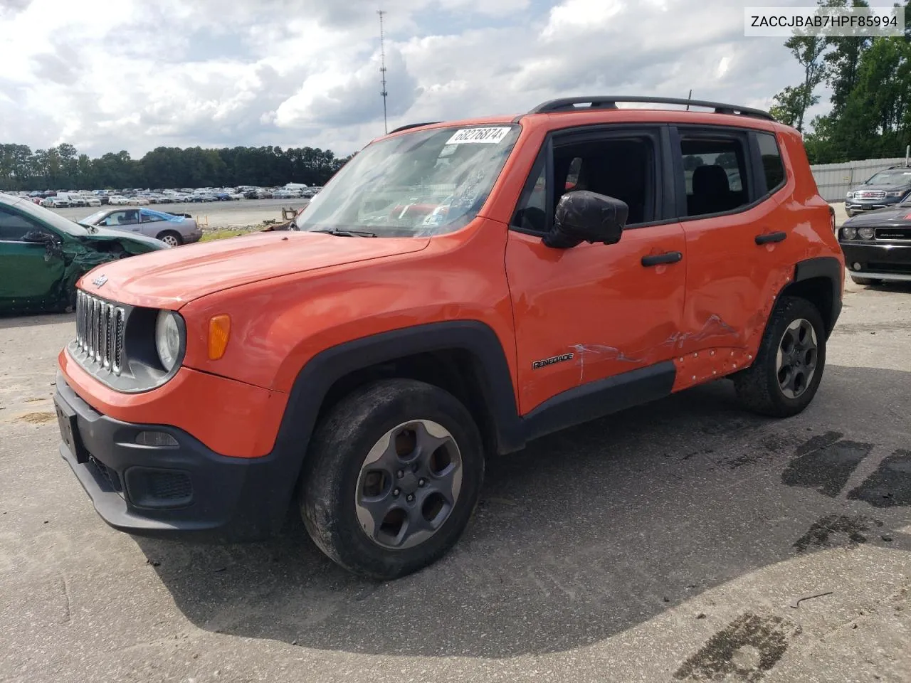 2017 Jeep Renegade Sport VIN: ZACCJBAB7HPF85994 Lot: 68276874