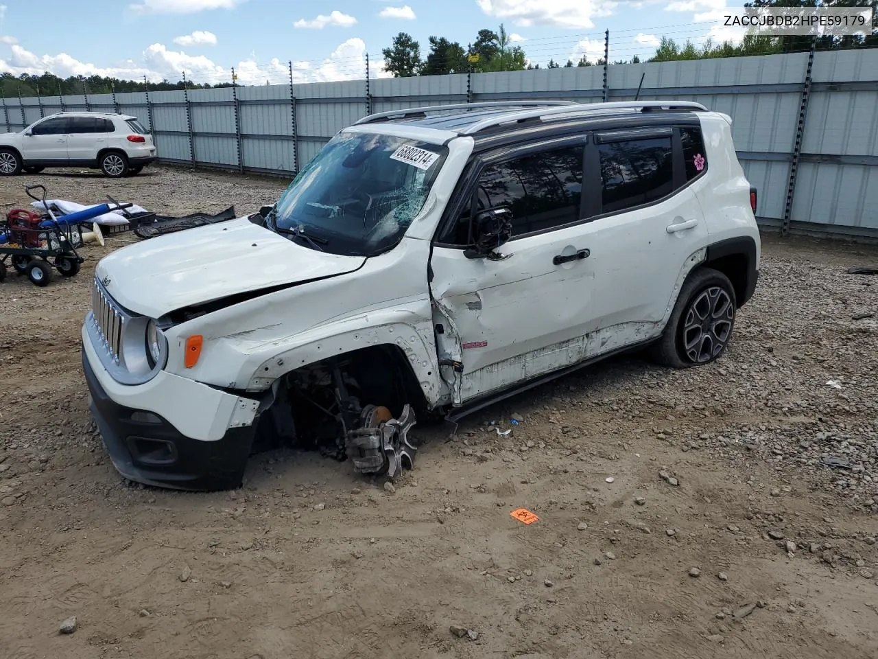 2017 Jeep Renegade Limited VIN: ZACCJBDB2HPE59179 Lot: 68802314