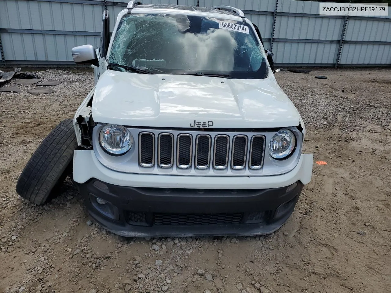 ZACCJBDB2HPE59179 2017 Jeep Renegade Limited