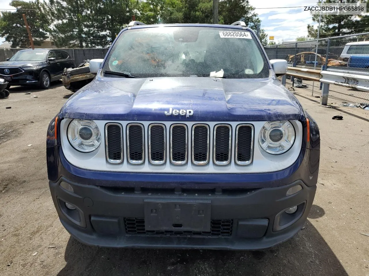 2017 Jeep Renegade Limited VIN: ZACCJBDB1HPG65898 Lot: 68820564