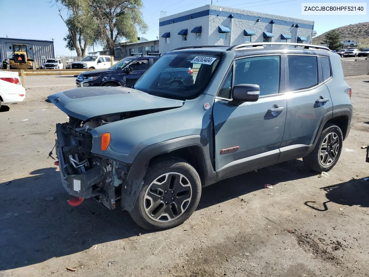 2017 Jeep Renegade Trailhawk VIN: ZACCJBCB0HPF52140 Lot: 69283404