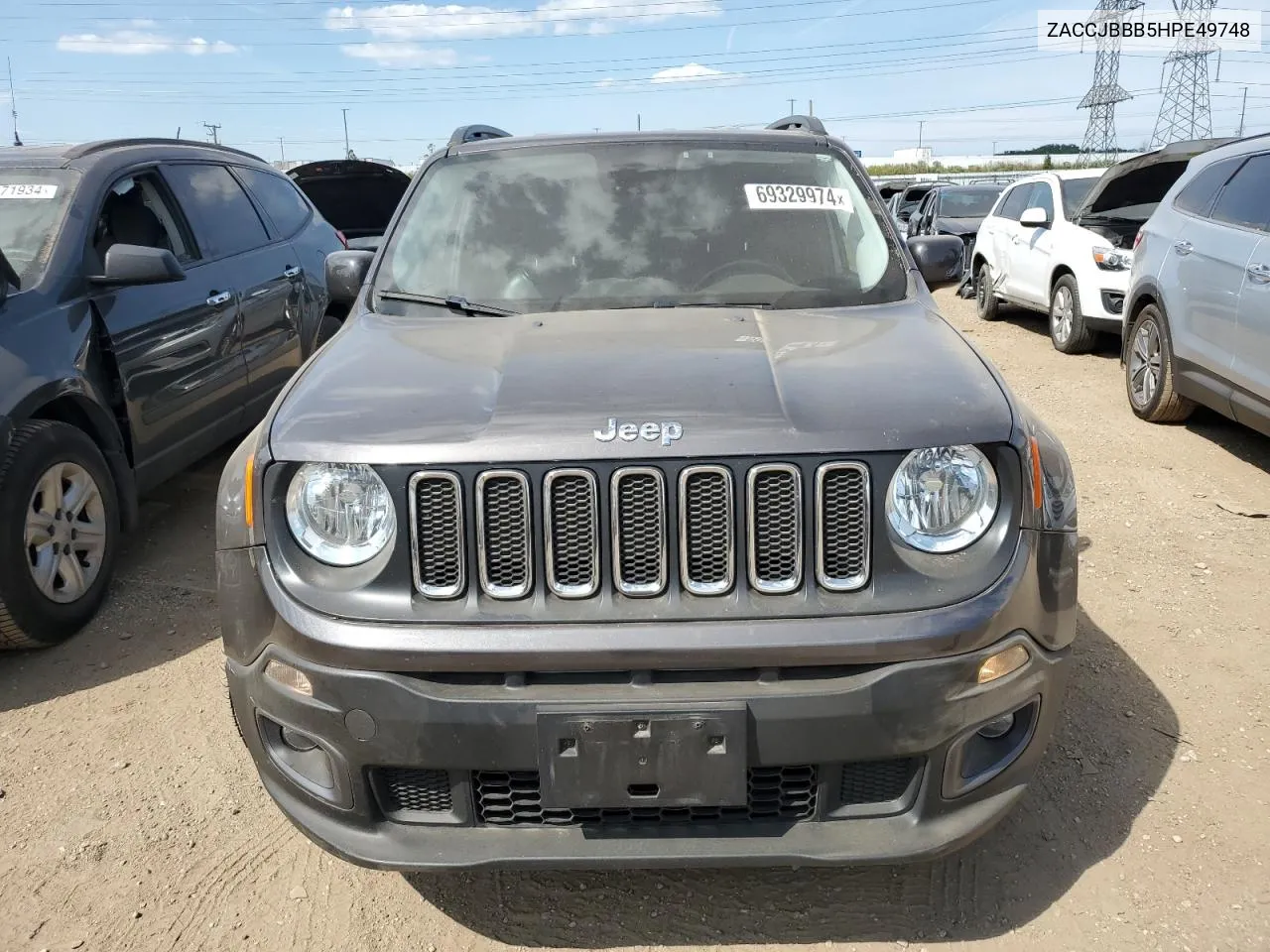 2017 Jeep Renegade Latitude VIN: ZACCJBBB5HPE49748 Lot: 69329974