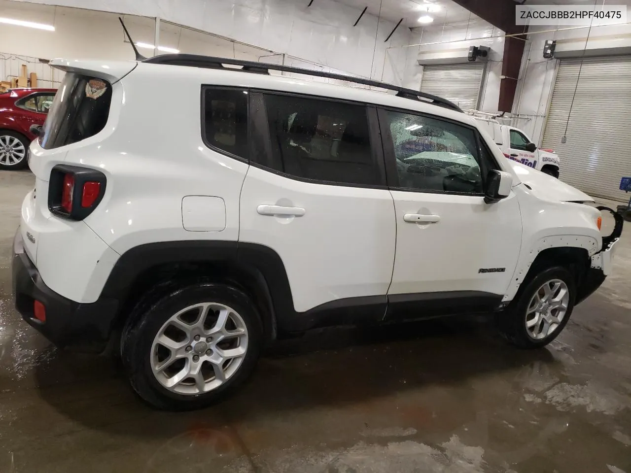 2017 Jeep Renegade Latitude VIN: ZACCJBBB2HPF40475 Lot: 69471294