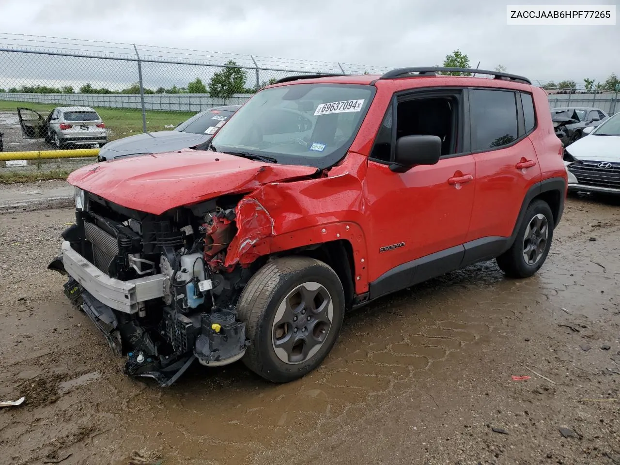 2017 Jeep Renegade Sport VIN: ZACCJAAB6HPF77265 Lot: 69637094