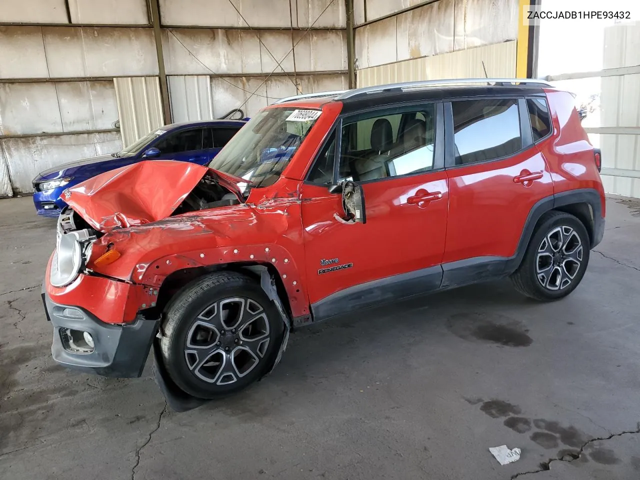 2017 Jeep Renegade Limited VIN: ZACCJADB1HPE93432 Lot: 70698044