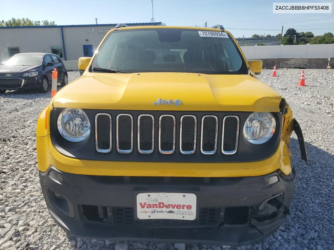 2017 Jeep Renegade Latitude VIN: ZACCJBBB8HPF53408 Lot: 70780934