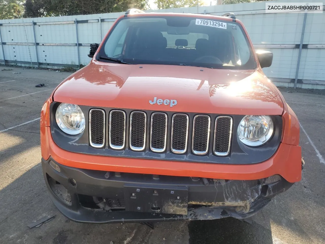 ZACCJBAB5HPG00721 2017 Jeep Renegade Sport