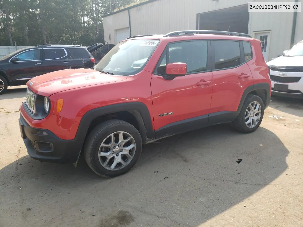 2017 Jeep Renegade Latitude VIN: ZACCJBBB4HPF92187 Lot: 71089654