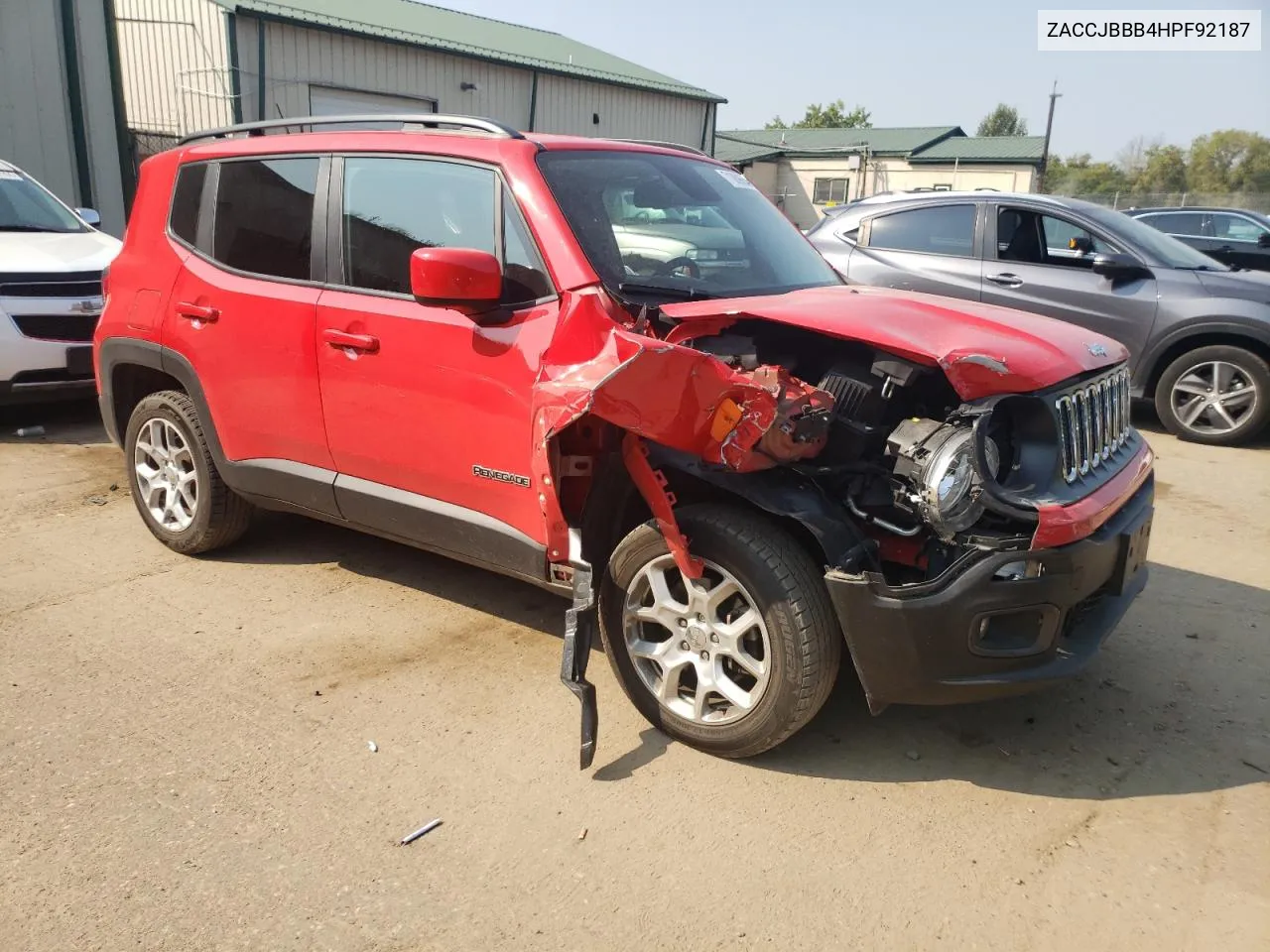 2017 Jeep Renegade Latitude VIN: ZACCJBBB4HPF92187 Lot: 71089654