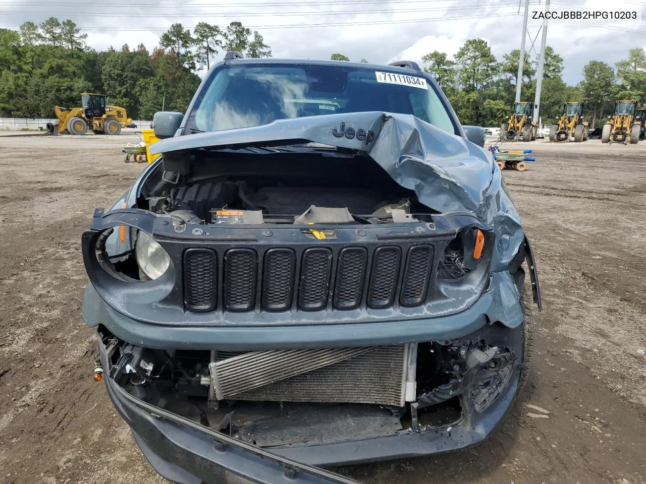 2017 Jeep Renegade Latitude VIN: ZACCJBBB2HPG10203 Lot: 71111034