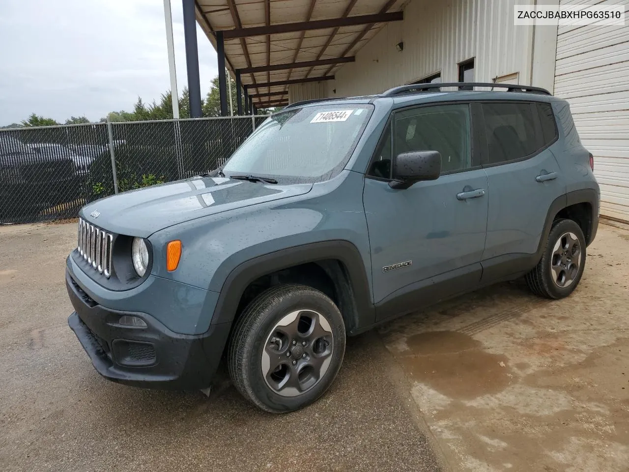 2017 Jeep Renegade Sport VIN: ZACCJBABXHPG63510 Lot: 71406544