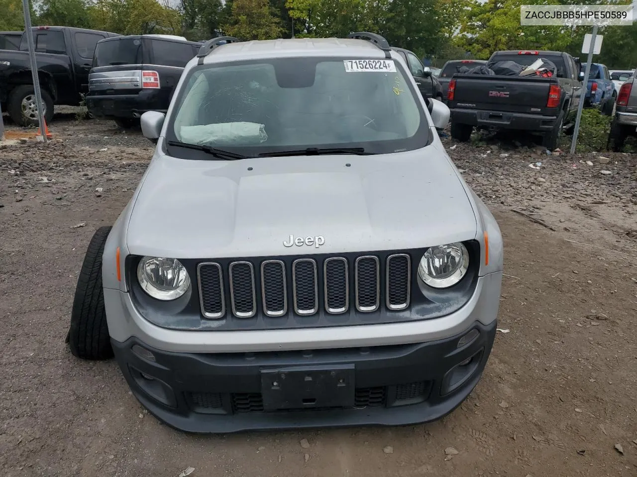 2017 Jeep Renegade Latitude VIN: ZACCJBBB5HPE50589 Lot: 71526224