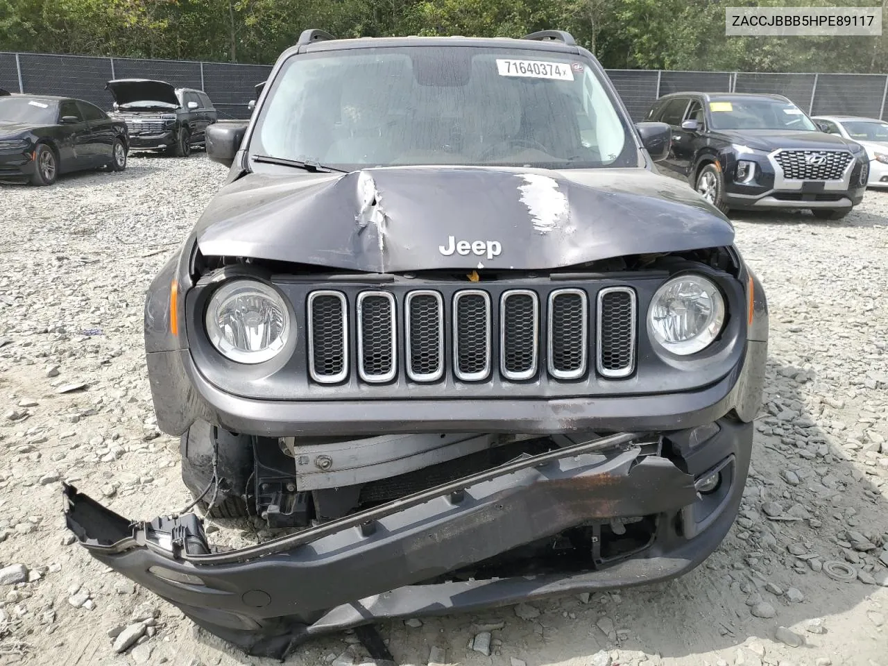 2017 Jeep Renegade Latitude VIN: ZACCJBBB5HPE89117 Lot: 71640374