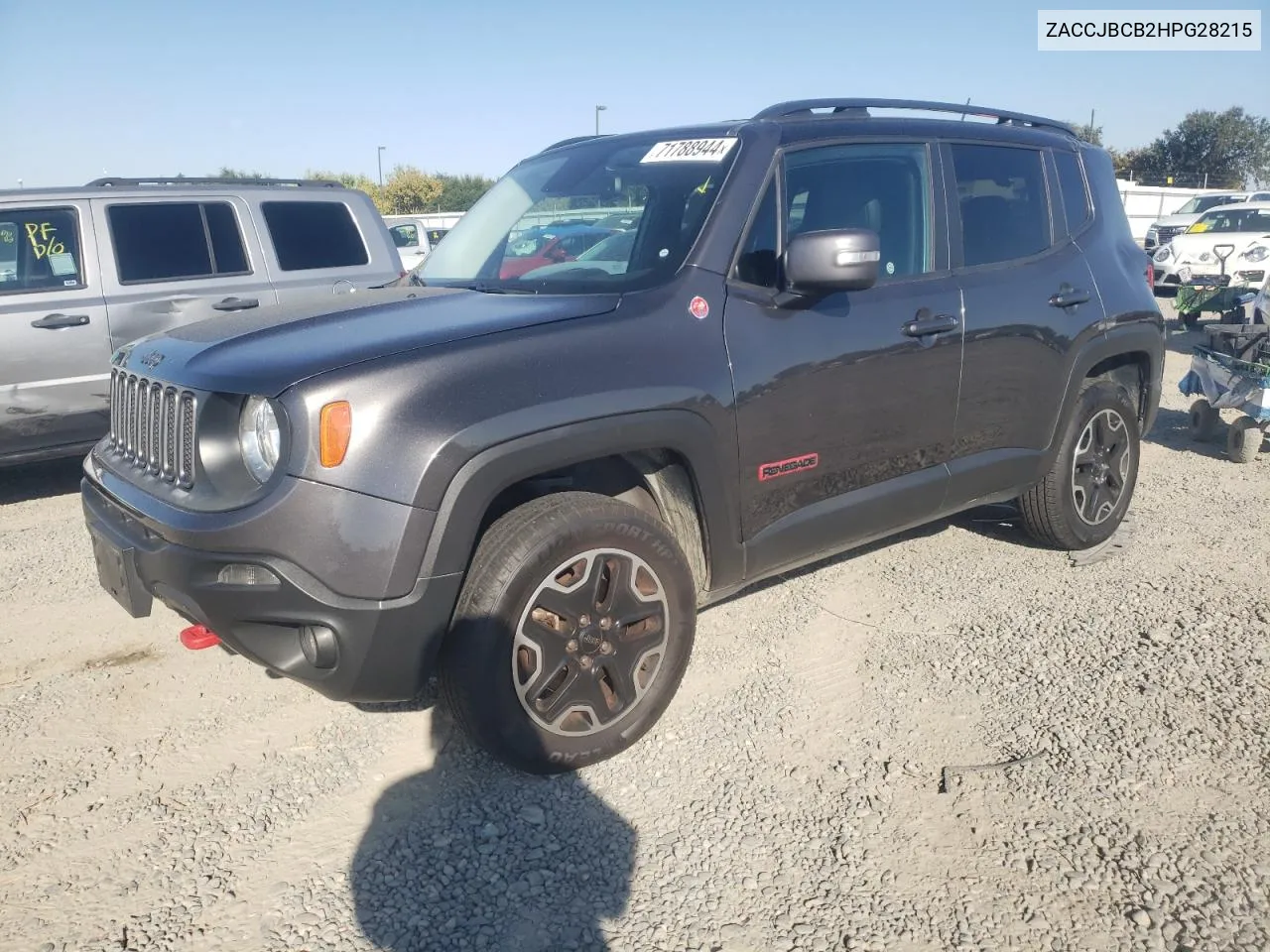 2017 Jeep Renegade Trailhawk VIN: ZACCJBCB2HPG28215 Lot: 71788944