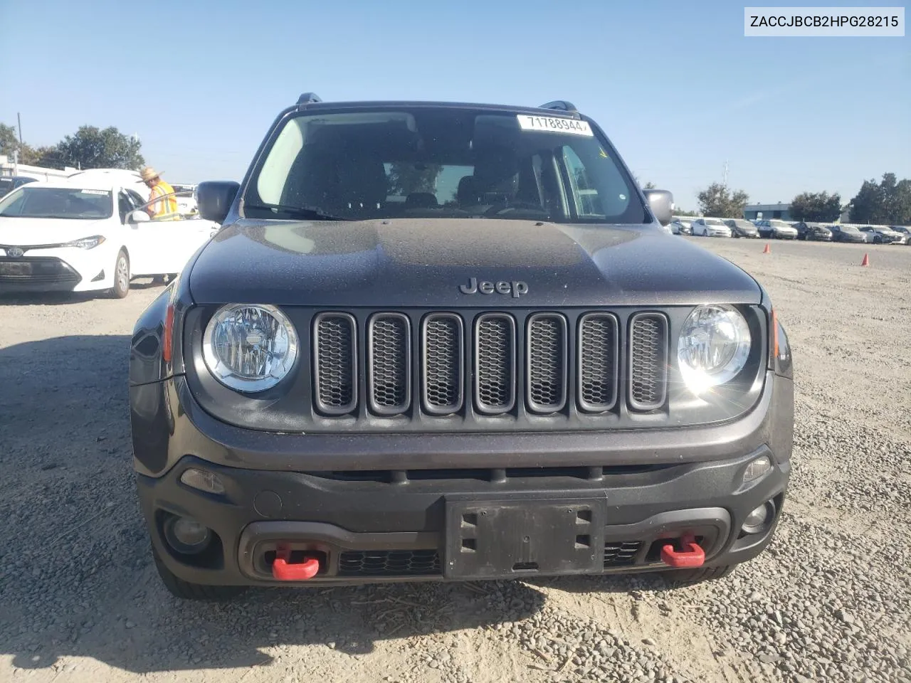 2017 Jeep Renegade Trailhawk VIN: ZACCJBCB2HPG28215 Lot: 71788944