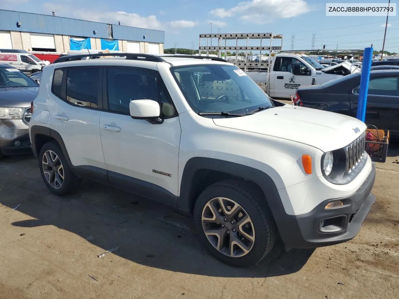 2017 Jeep Renegade Latitude VIN: ZACCJBBB8HPG37793 Lot: 72050194