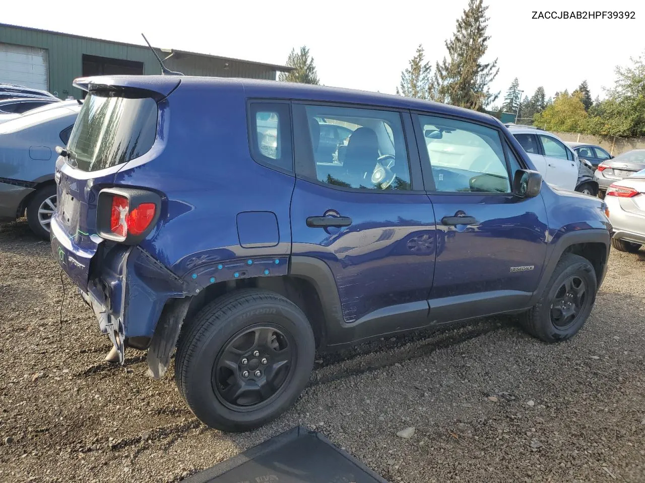 2017 Jeep Renegade Sport VIN: ZACCJBAB2HPF39392 Lot: 72790334