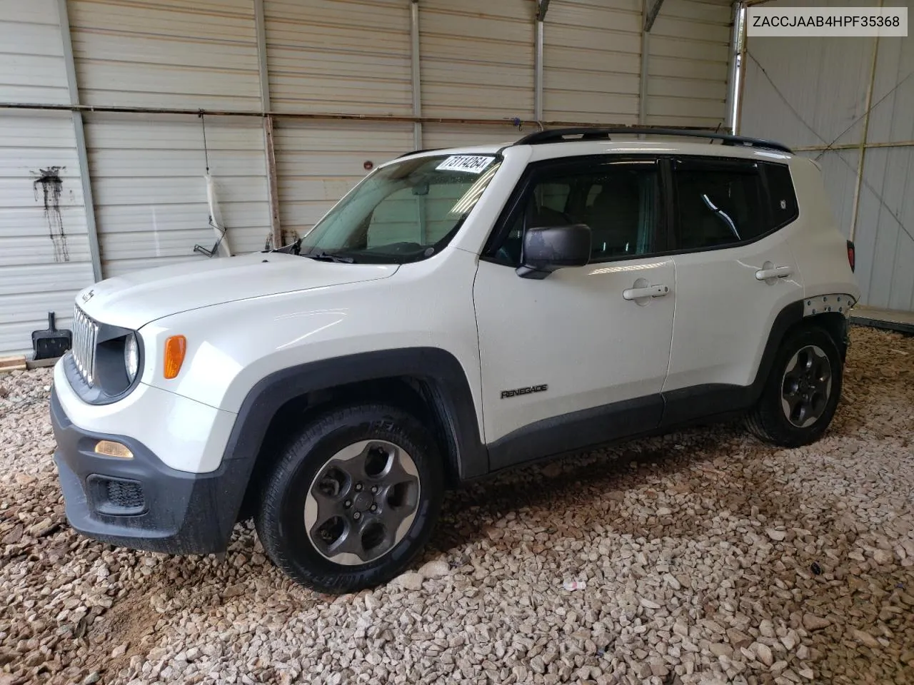 ZACCJAAB4HPF35368 2017 Jeep Renegade Sport