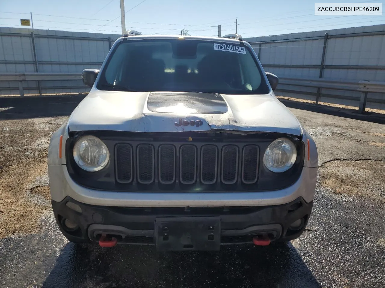 2017 Jeep Renegade Trailhawk VIN: ZACCJBCB6HPE46209 Lot: 73140154