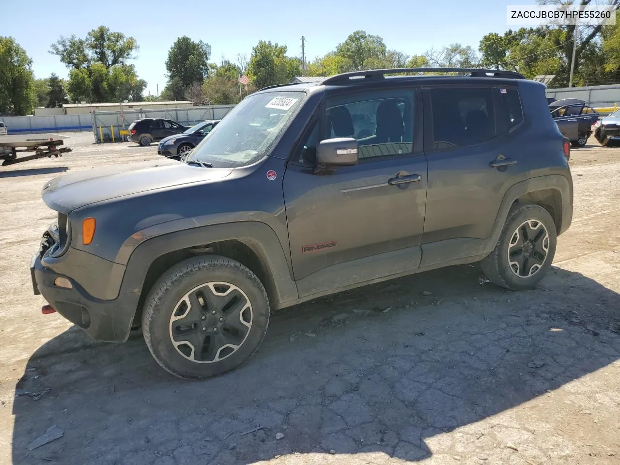 2017 Jeep Renegade Trailhawk VIN: ZACCJBCB7HPE55260 Lot: 73205634