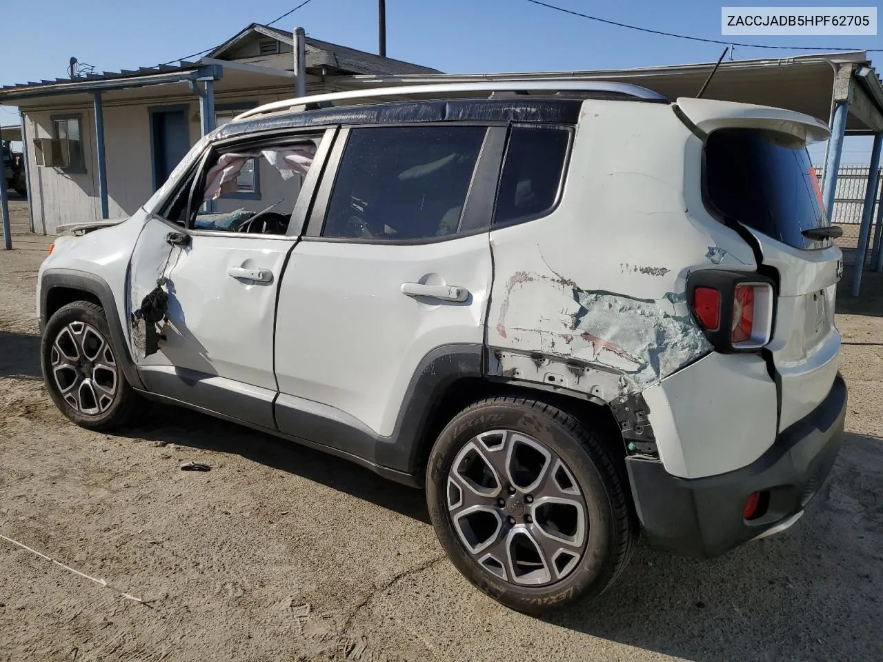 2017 Jeep Renegade Limited VIN: ZACCJADB5HPF62705 Lot: 73391704