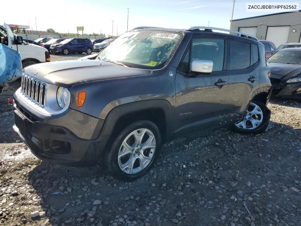 2017 Jeep Renegade Limited VIN: ZACCJBDB1HPF62562 Lot: 73599014