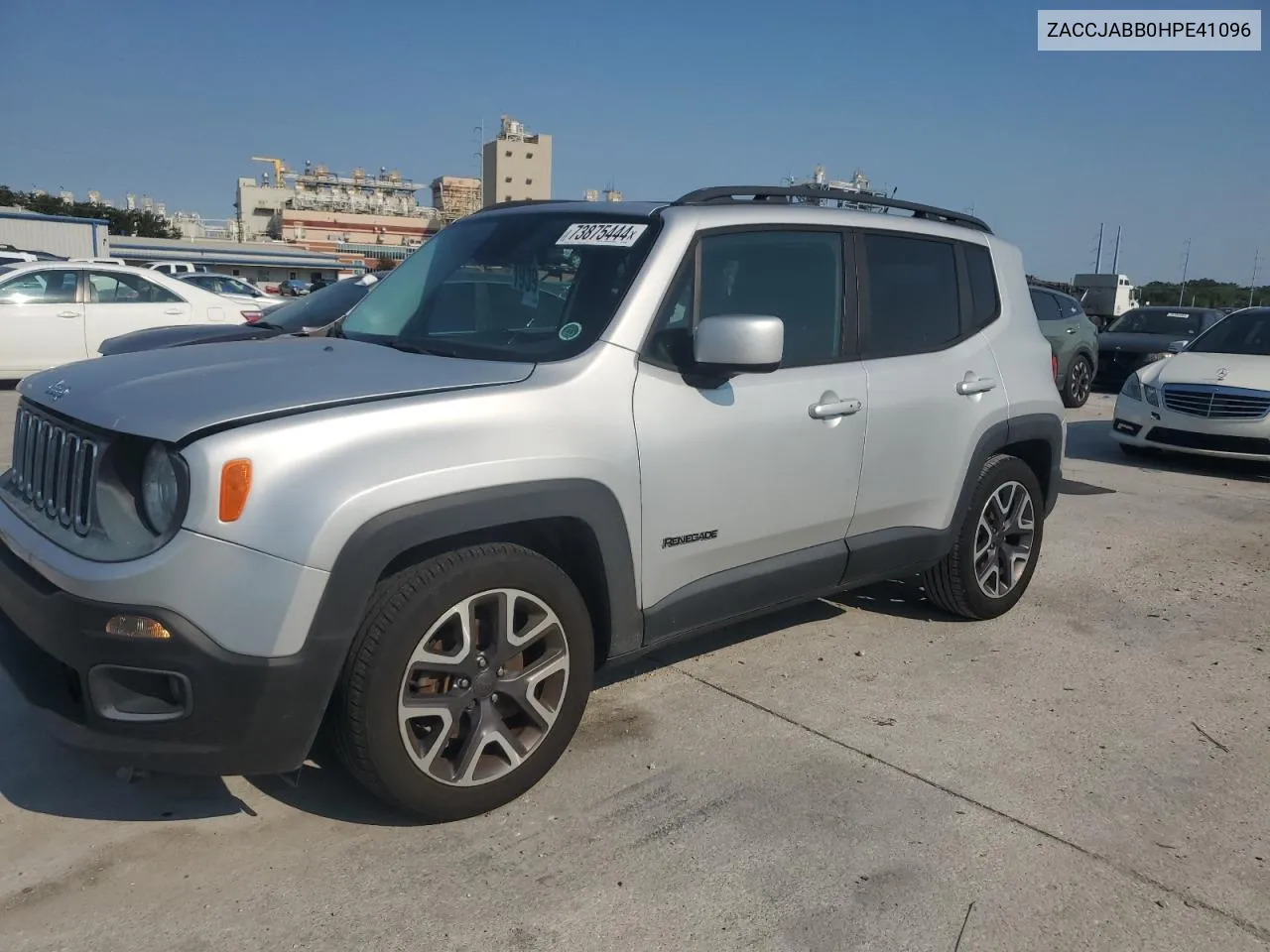 2017 Jeep Renegade Latitude VIN: ZACCJABB0HPE41096 Lot: 73875444