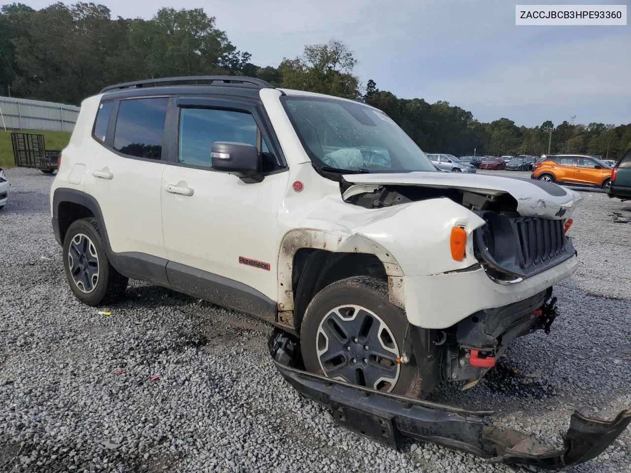 2017 Jeep Renegade Trailhawk VIN: ZACCJBCB3HPE93360 Lot: 74052534