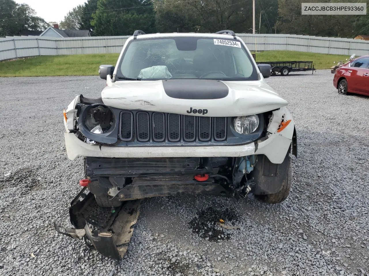 2017 Jeep Renegade Trailhawk VIN: ZACCJBCB3HPE93360 Lot: 74052534