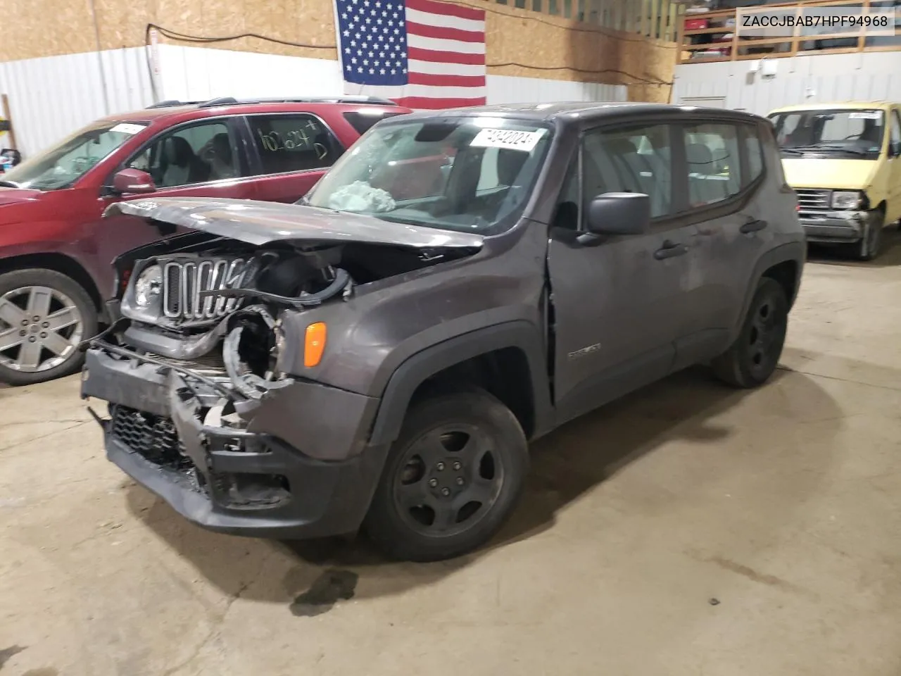 2017 Jeep Renegade Sport VIN: ZACCJBAB7HPF94968 Lot: 74342024