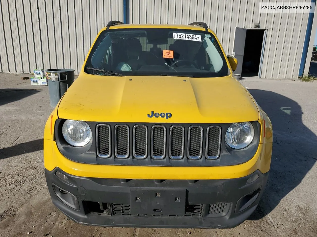 2017 Jeep Renegade Latitude VIN: ZACCJABB8HPE46286 Lot: 75214364