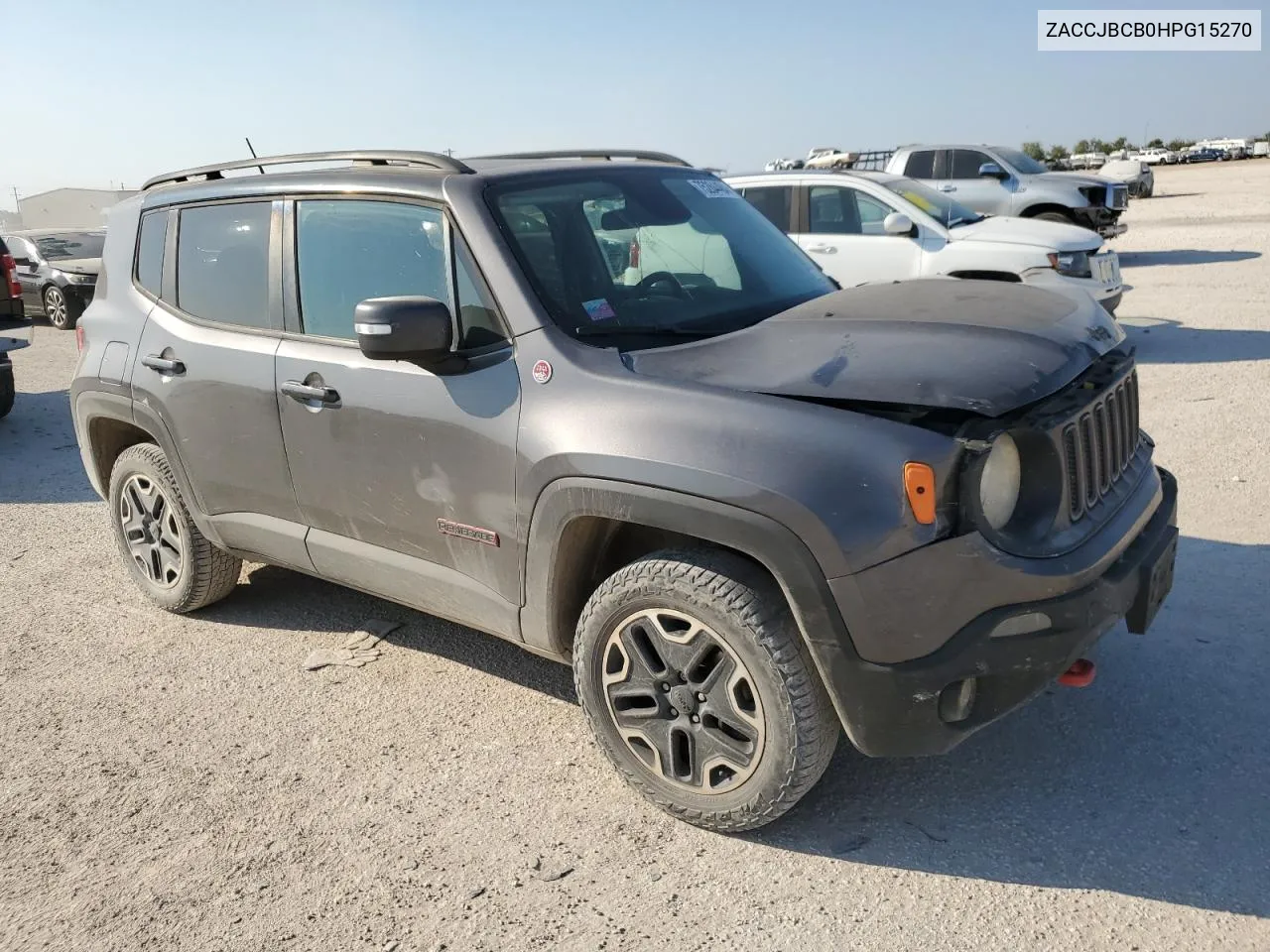 2017 Jeep Renegade Trailhawk VIN: ZACCJBCB0HPG15270 Lot: 75284484