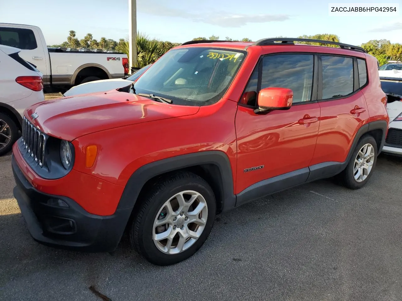 2017 Jeep Renegade Latitude VIN: ZACCJABB6HPG42954 Lot: 75313794