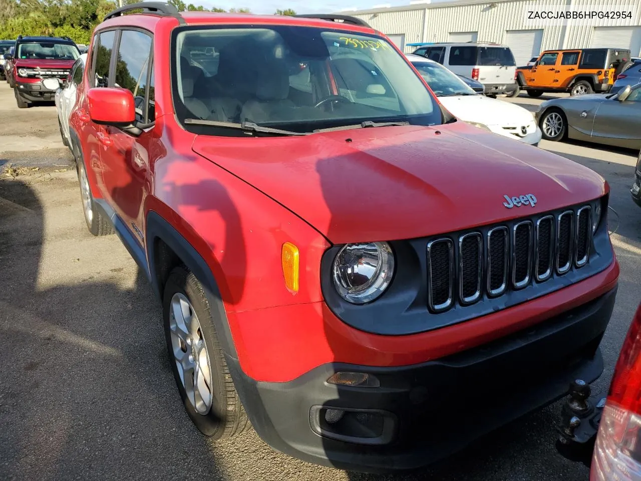 2017 Jeep Renegade Latitude VIN: ZACCJABB6HPG42954 Lot: 75313794